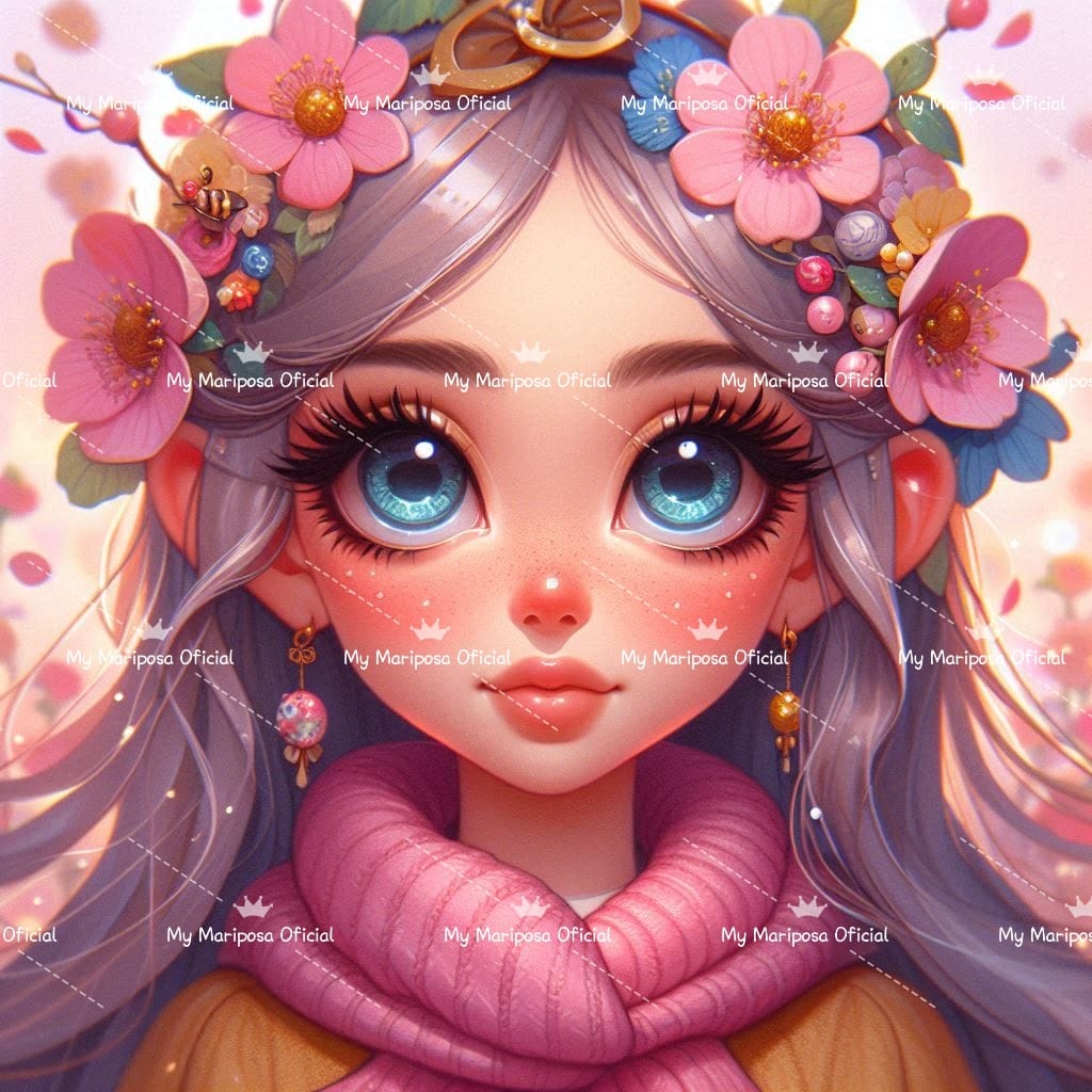 Tela Coleção Menina dos Olhos Grandes - 50x50cm (2541)