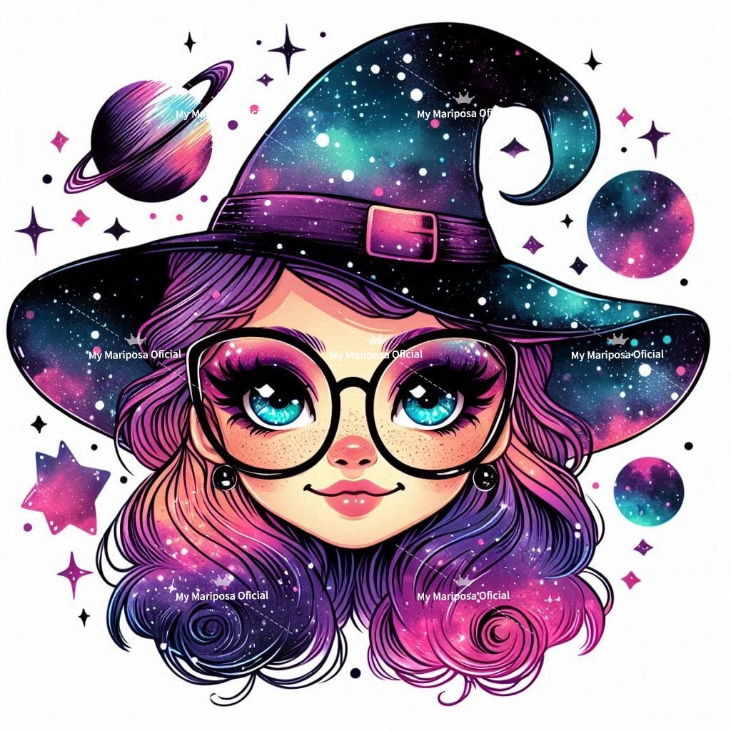 Tela Coleção Bruxinha Cartoon - 40x40cm (2565)