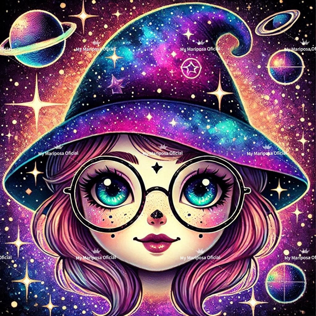 Tela Coleção Bruxinha Cartoon - 40x40cm (2565)