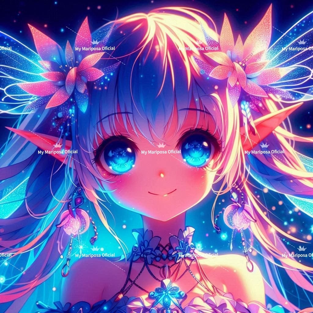 Telas Coleção Fadas Anime - 50x50cm (2577)