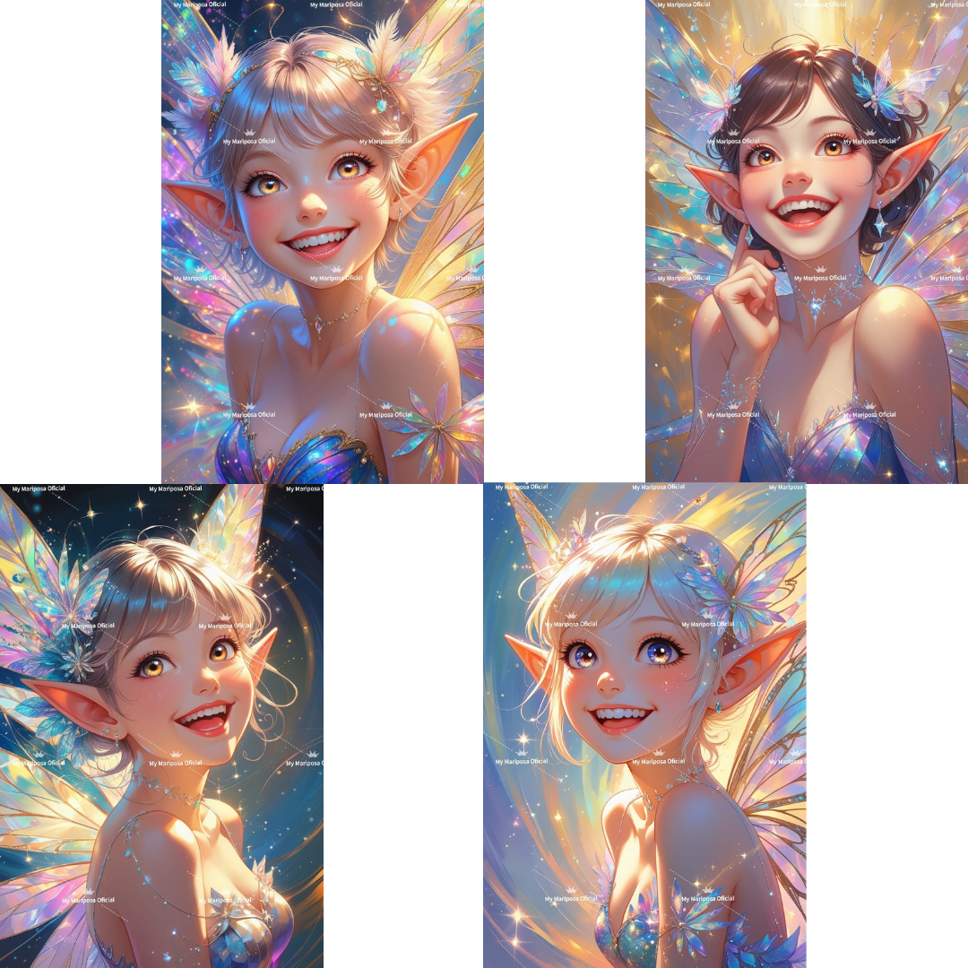 Tela Coleção Fada Cristal - 50x70cm (2579)