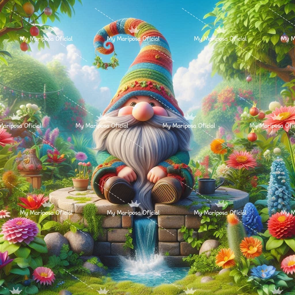 Telas Coleção Gnomo Primavera - 50x50cm (2580)