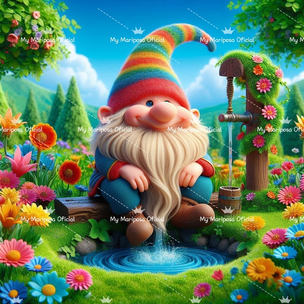 Telas Coleção Gnomo Primavera - 50x50cm (2580)