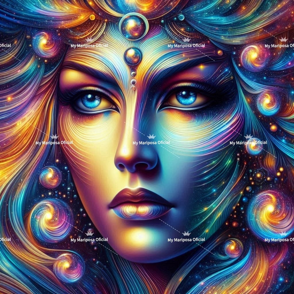 Tela Coleção Rainha Arco Iris - 50x50cm (2582)