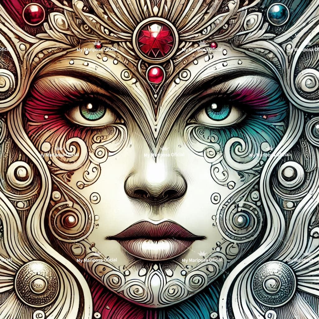 Tela Coleção Rainha Arco Iris - 50x50cm (2582)