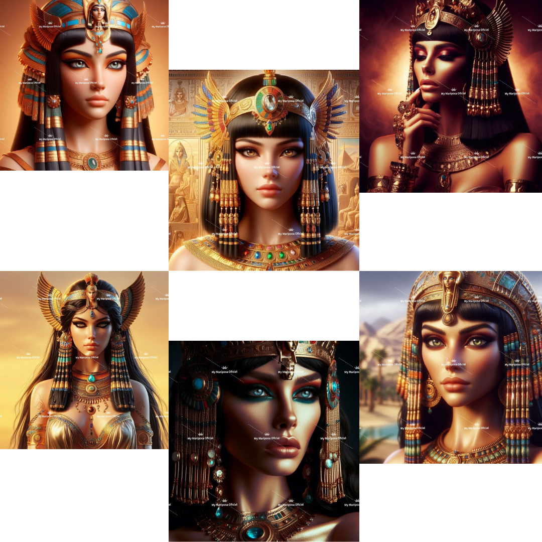 Tela Coleção Rainha do Egito - 50x50cm (2583)