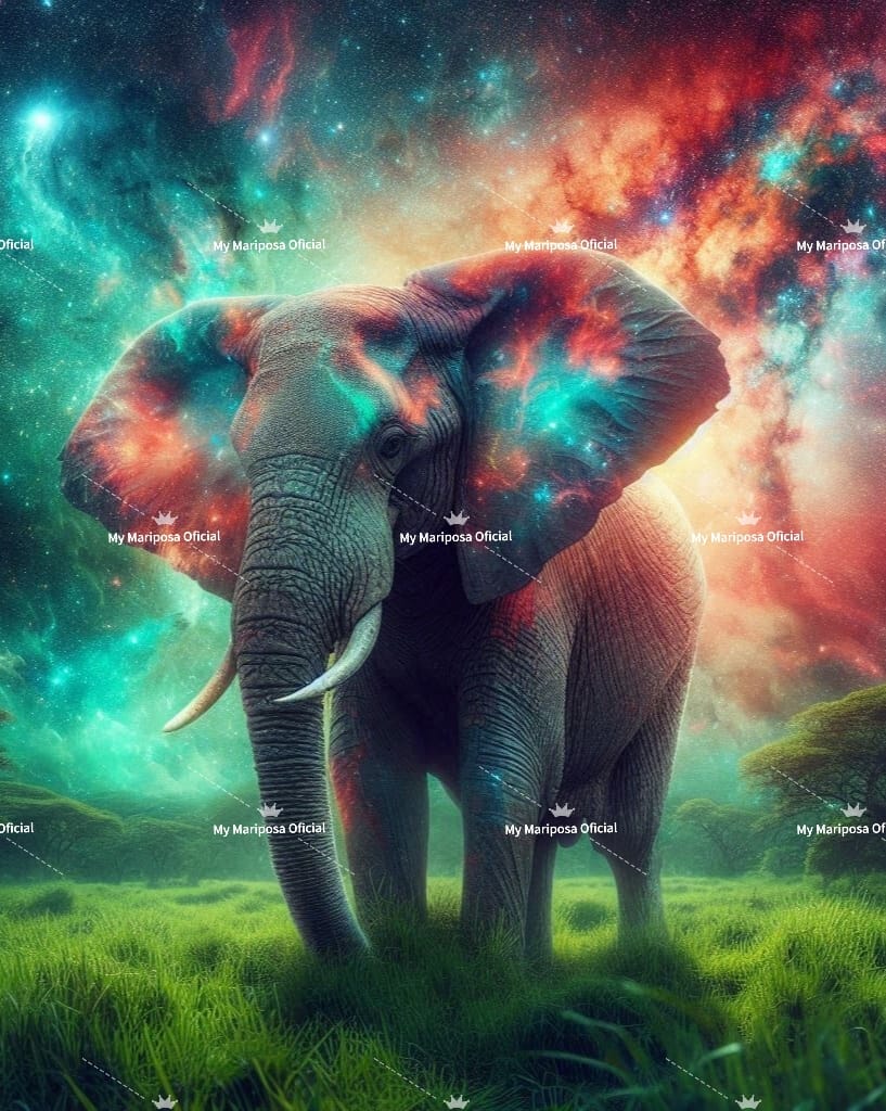 Tela Coleção Rei Elefante - 40x50cm (2590)