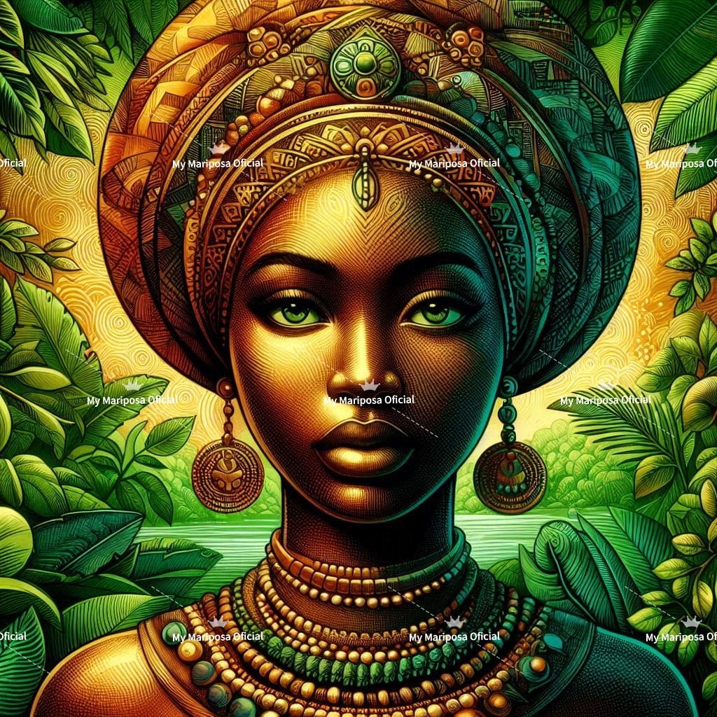 Tela Coleção Mulher Africana - 40x50cm (2591)