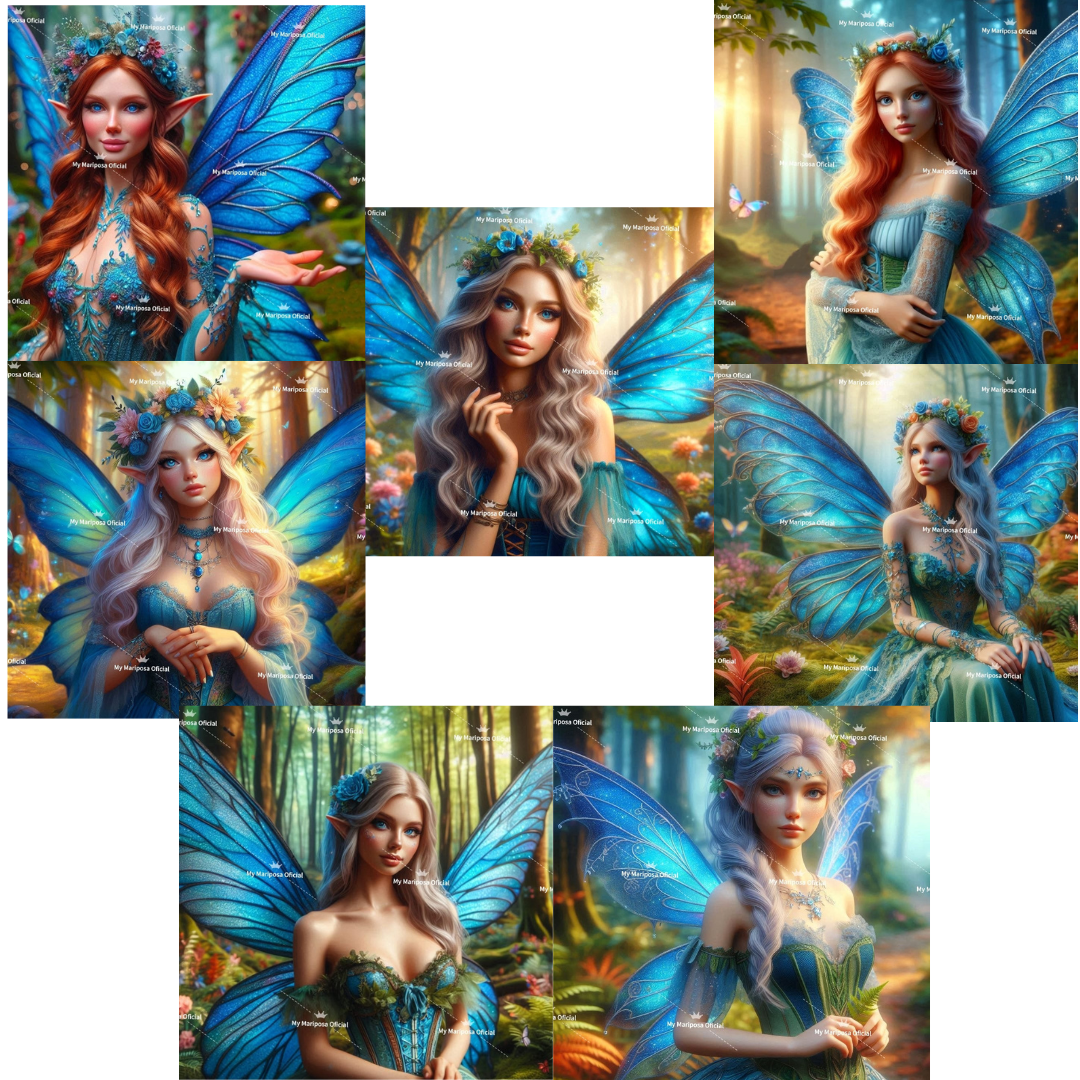 Tela Coleção Elfa Mariposa - 50x50cm (2601)