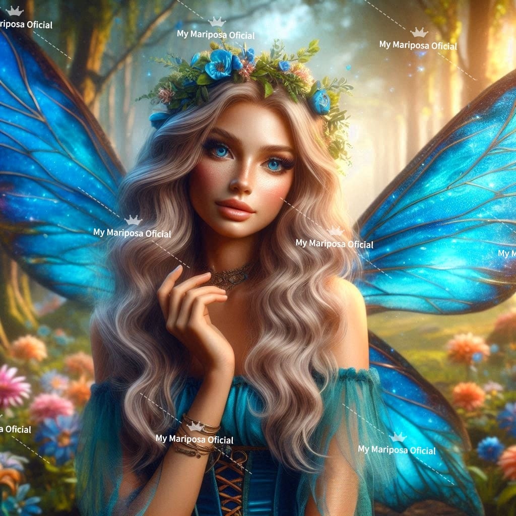 Tela Coleção Elfa Mariposa - 50x50cm (2601)