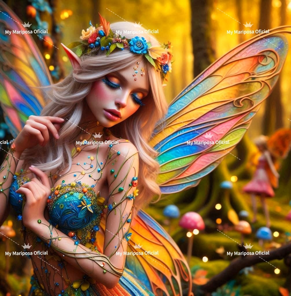 Tela Coleção Elfa Colorida - 50x50cm (2602)