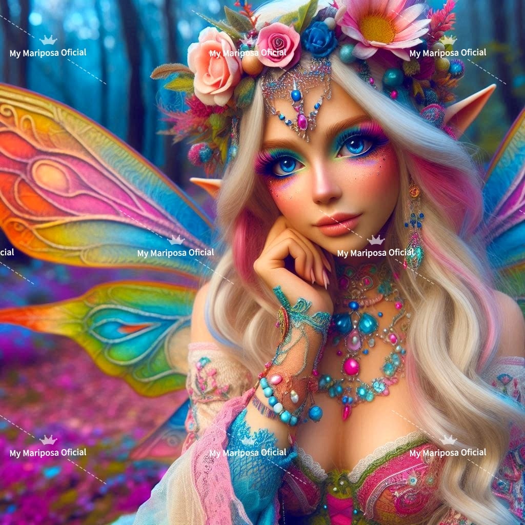 Tela Coleção Elfa Colorida - 50x50cm (2602)