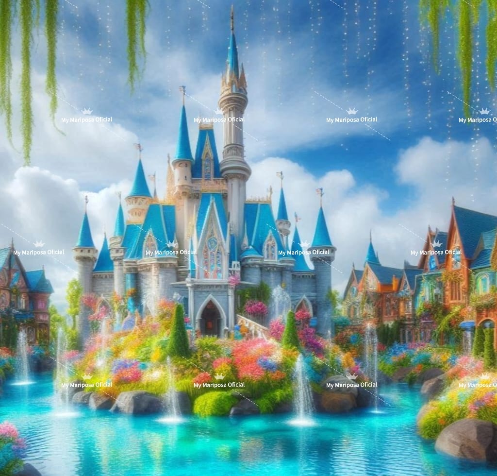 Tela Coleção Castelo Mágico Brilhante - 50x50cm (2603)