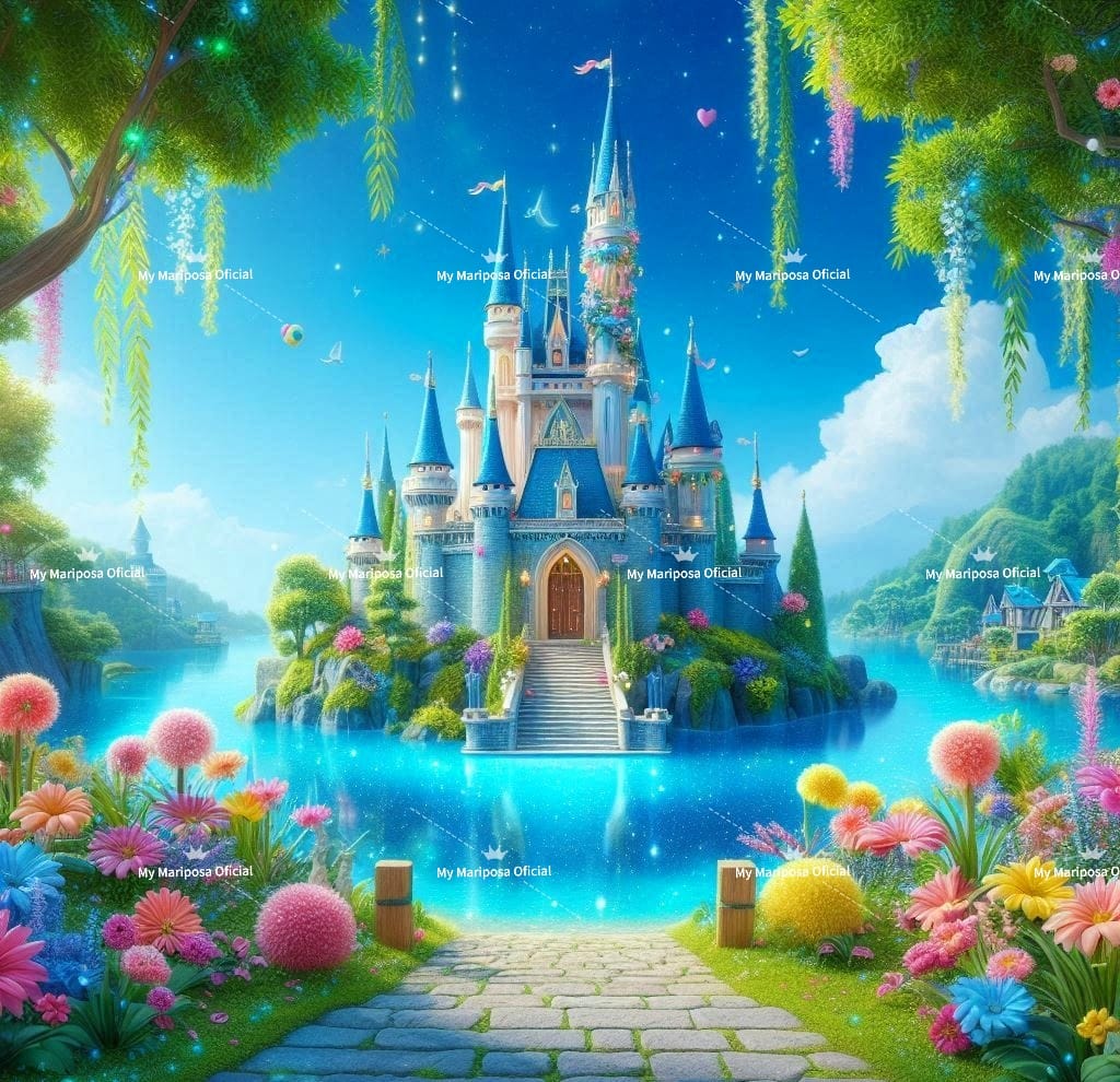 Tela Coleção Castelo Mágico Brilhante - 50x50cm (2603)