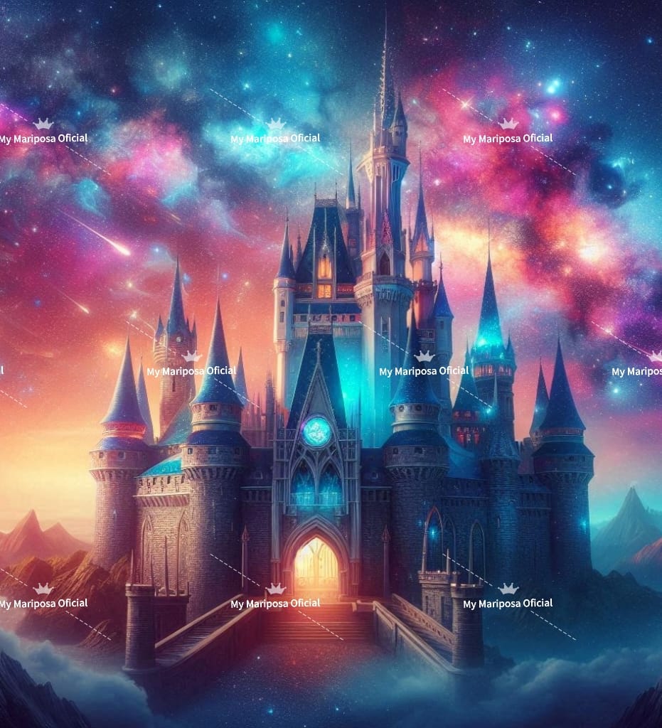 Tela Coleção Castelo Luzes da Noite - 50x50cm (2604)