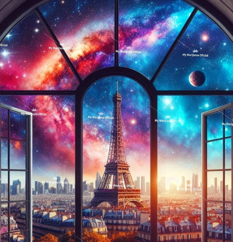 Tela Coleção Torre Eiffel - 50x50cm (2608)