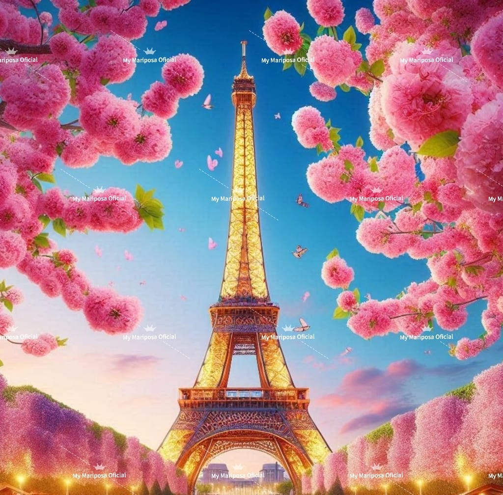 Tela Coleção Torre Eiffel - 50x50cm (2608)