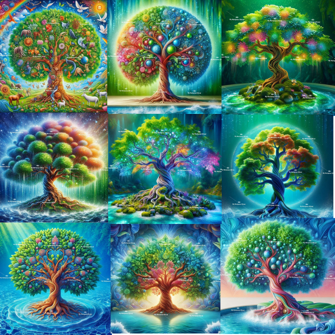 Tela Coleção Arvore da Vida - 50x50cm (2609)