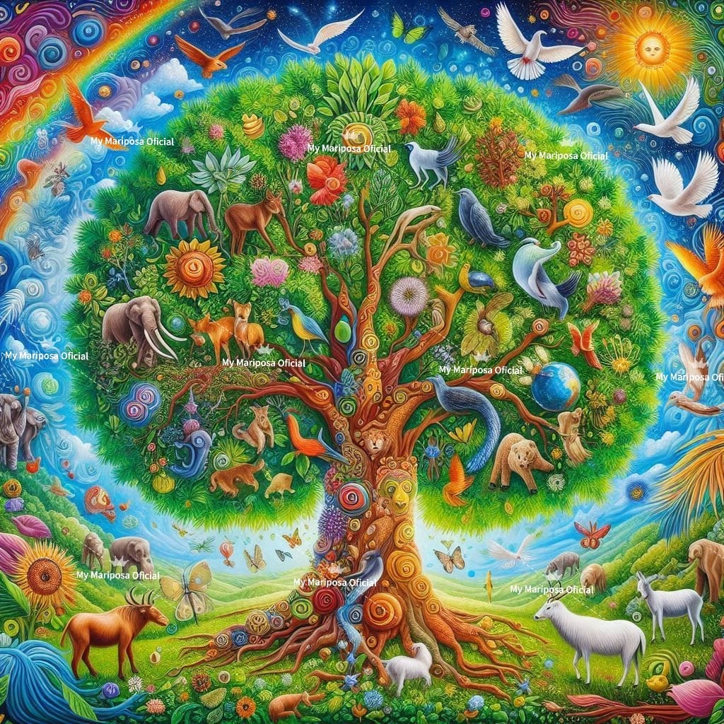 Tela Coleção Arvore da Vida - 50x50cm (2609)