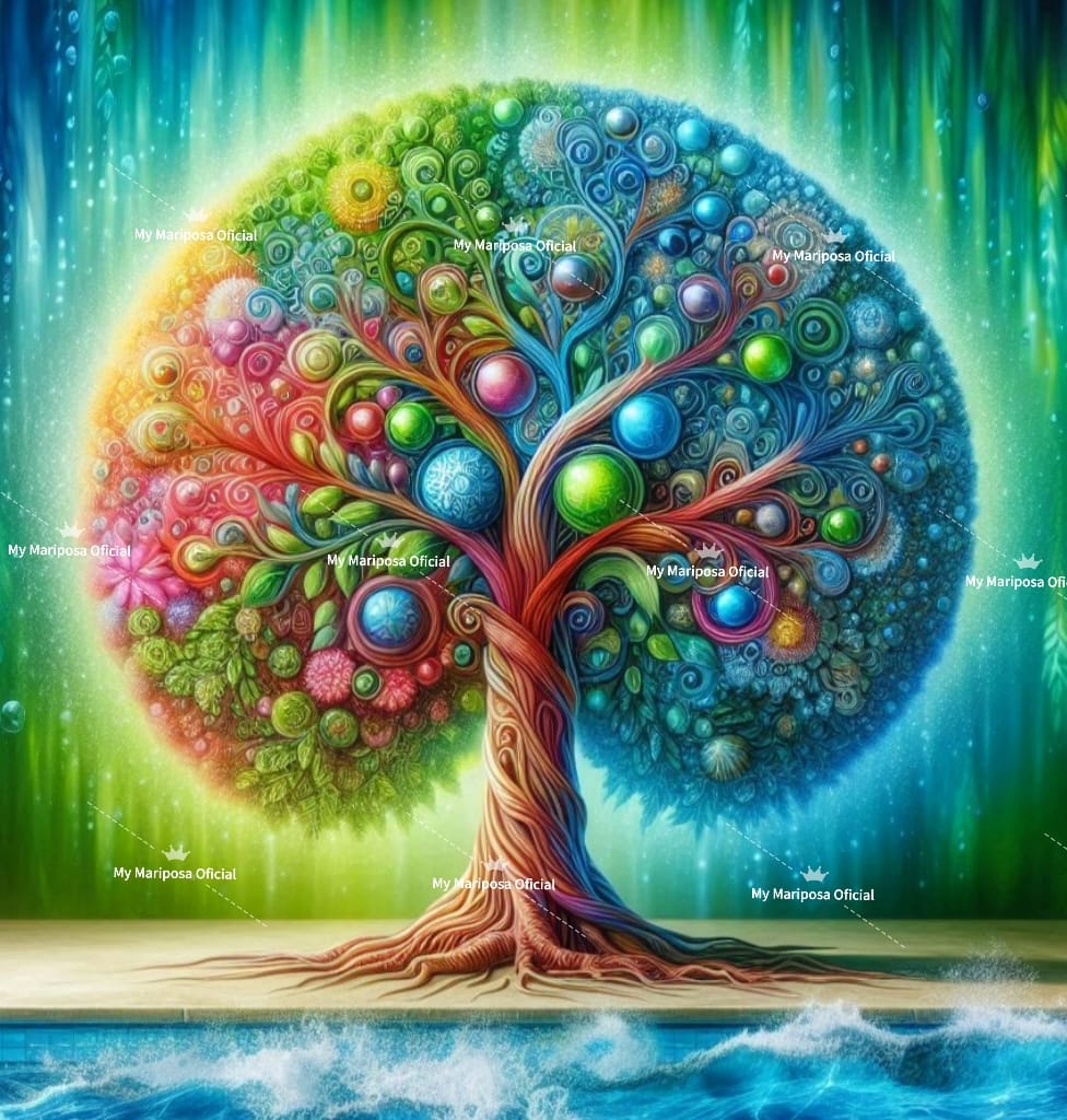 Tela Coleção Arvore da Vida - 50x50cm (2609)