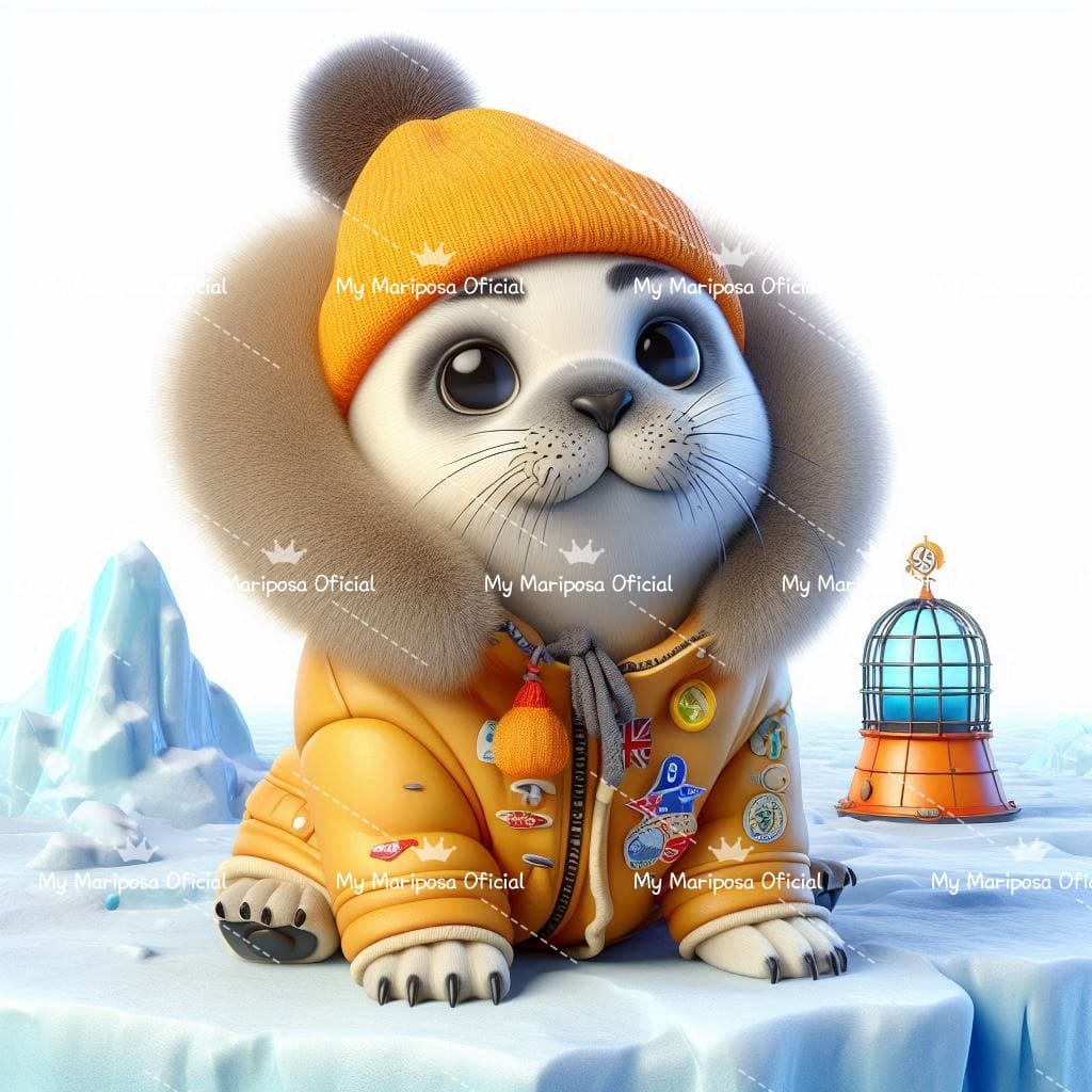 Telas Coleção  Foca Capuchinho - 40x40cm - (2374)