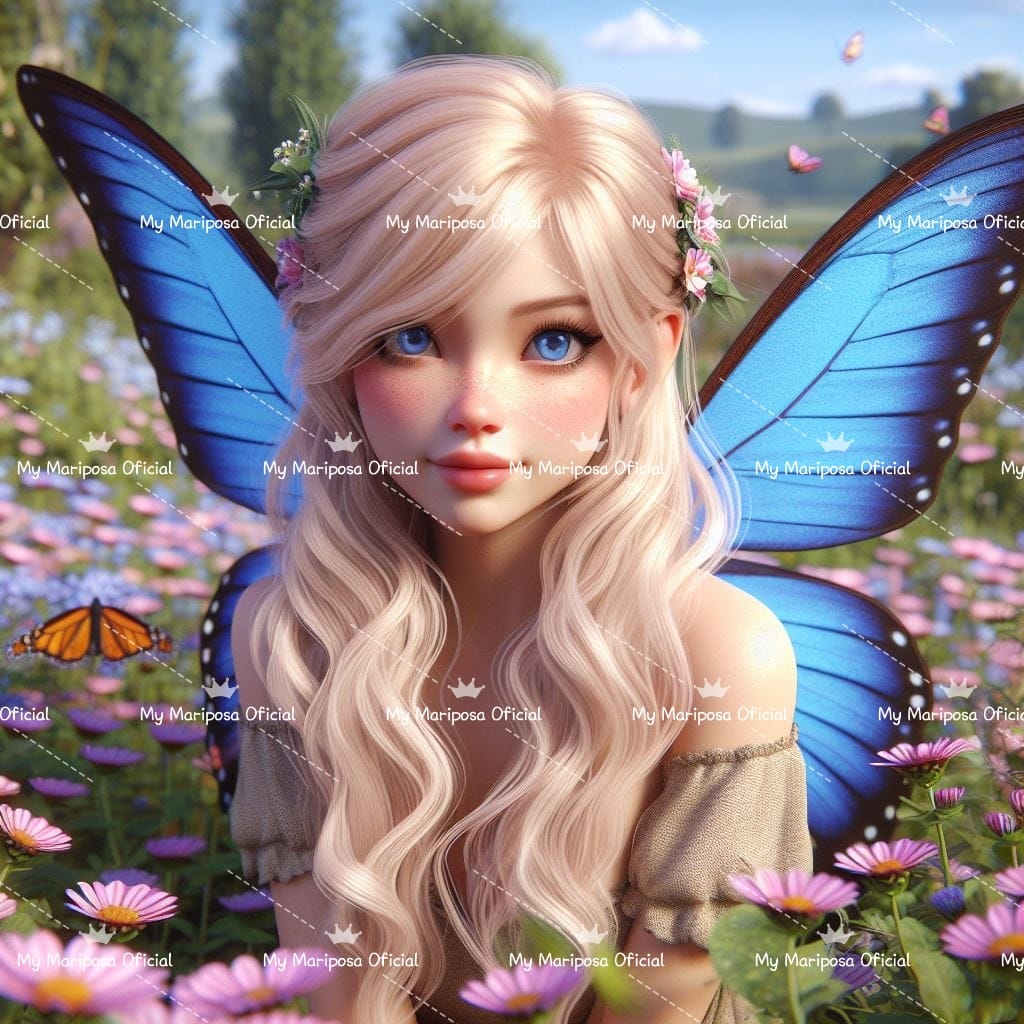 Telas Coleção Fada no campo 50x50cm - (2338)