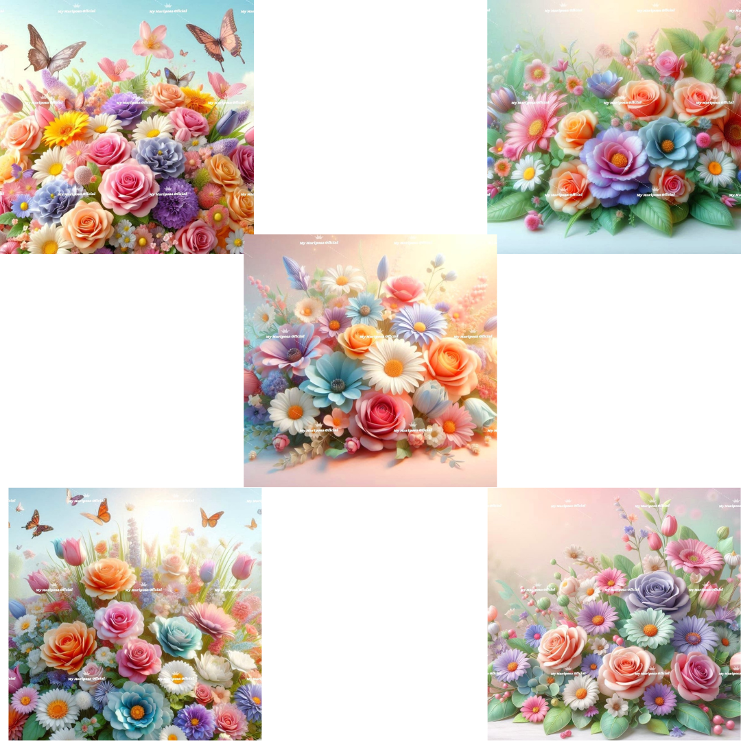 Telas Coleção Flores da Primavera - 40x50cm (2613)