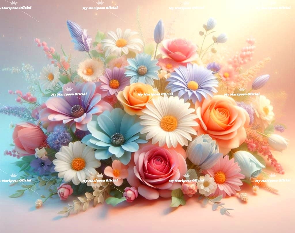 Telas Coleção  Flores da Primavera - 40x50cm (2613)