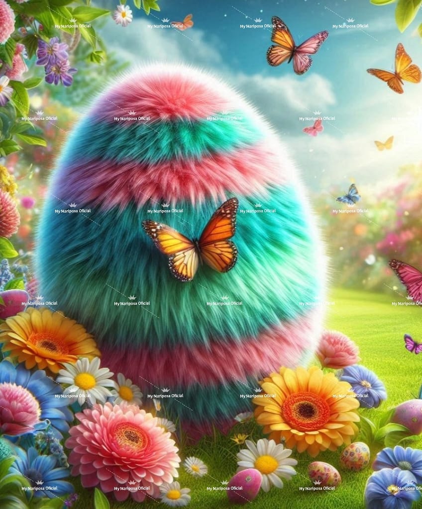 Telas Coleção Ovos da Pascoa - 40x40cm - (2614)