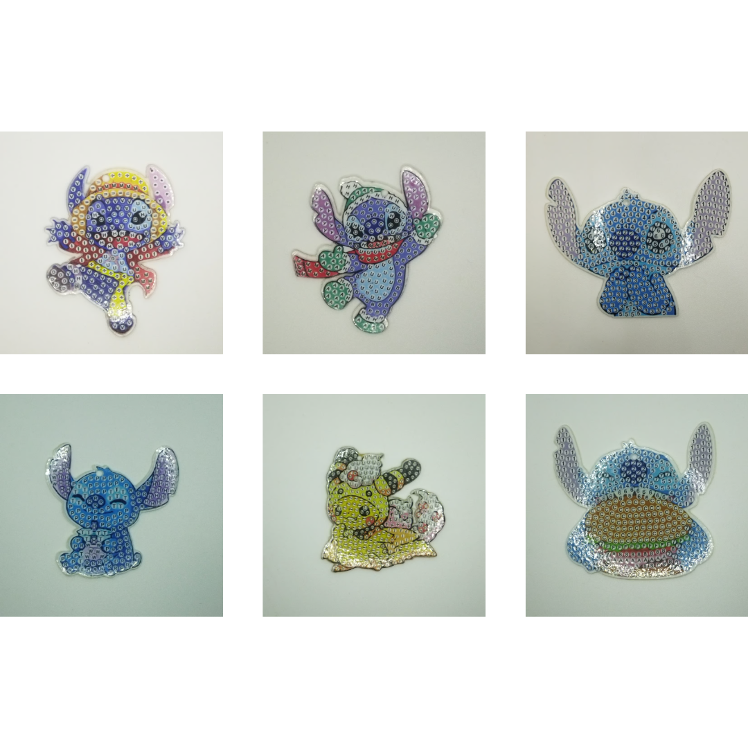 Coleção Variada de Porta-Chaves em Pintura de Diamante