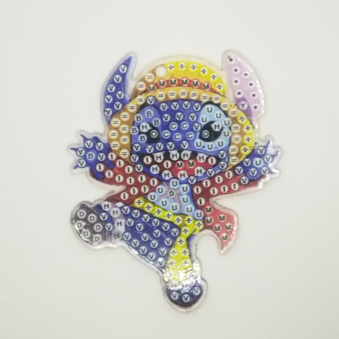 Coleção Variada de Porta-Chaves em Pintura de Diamante