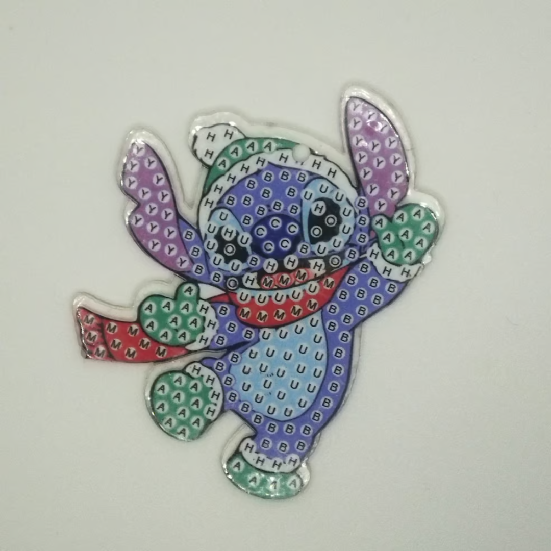 Coleção Variada de Porta-Chaves em Pintura de Diamante