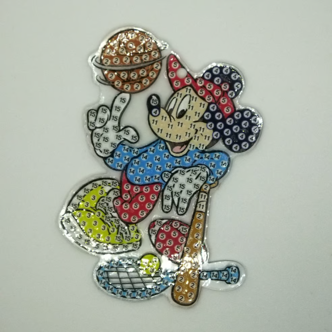 Coleção Variada de Porta-Chaves em Pintura de Diamante