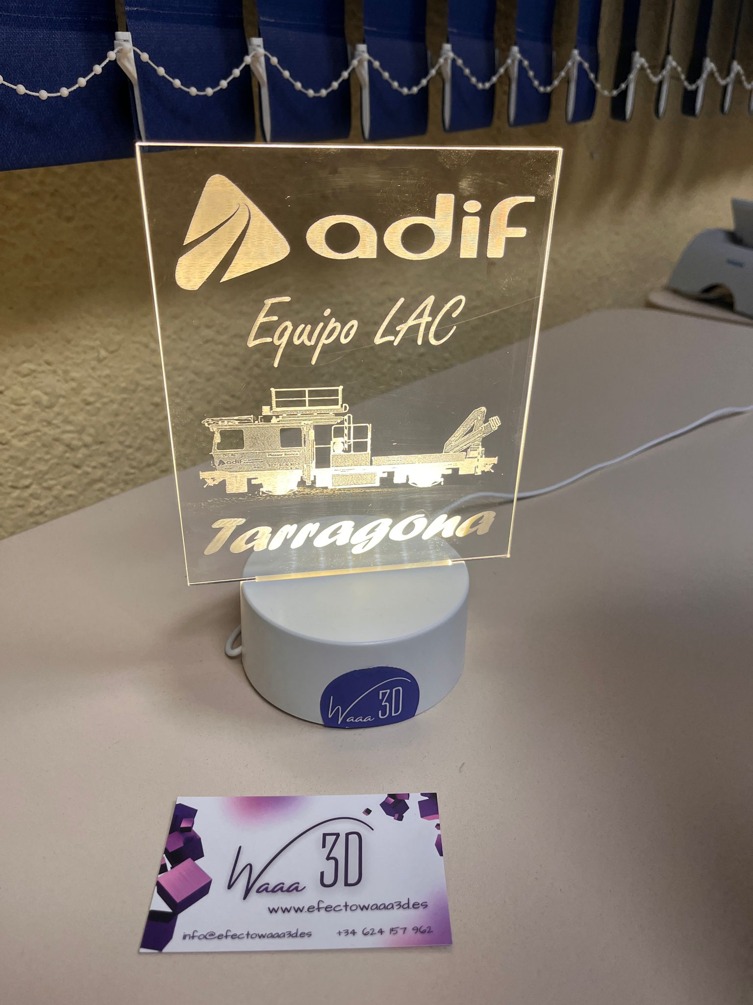 Lámpara de noche personalizada