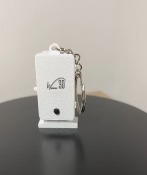 Llavero señal ferroviaria mono bajo