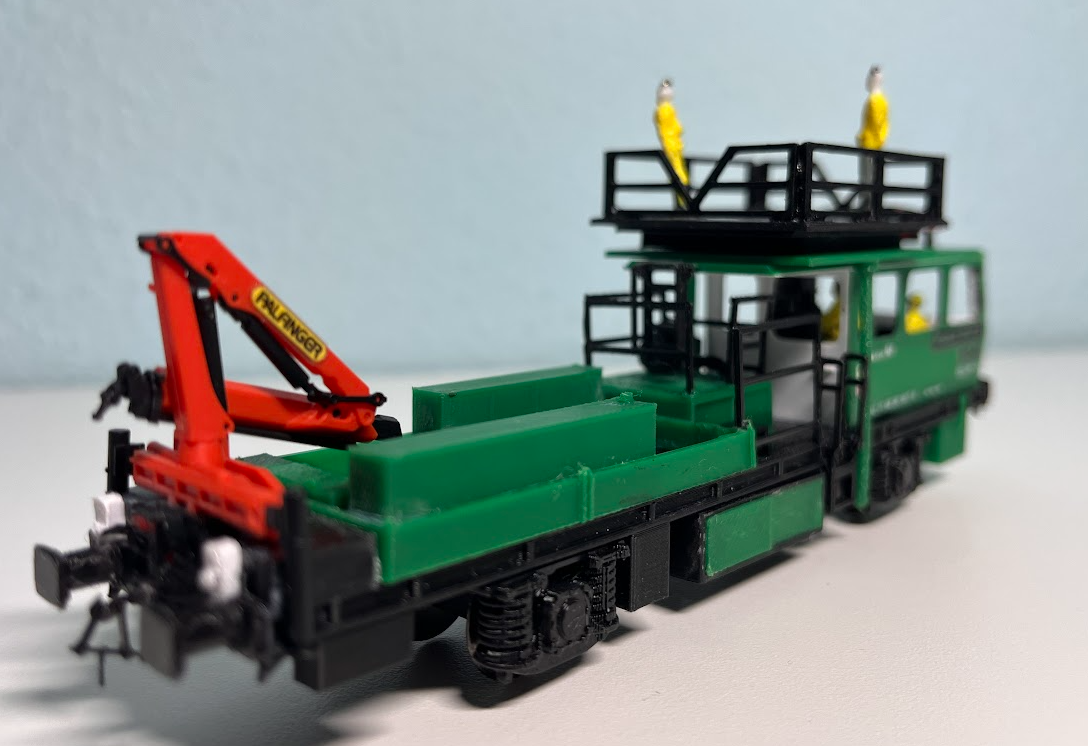 Vagoneta de Electrificación Plasser DIC-40