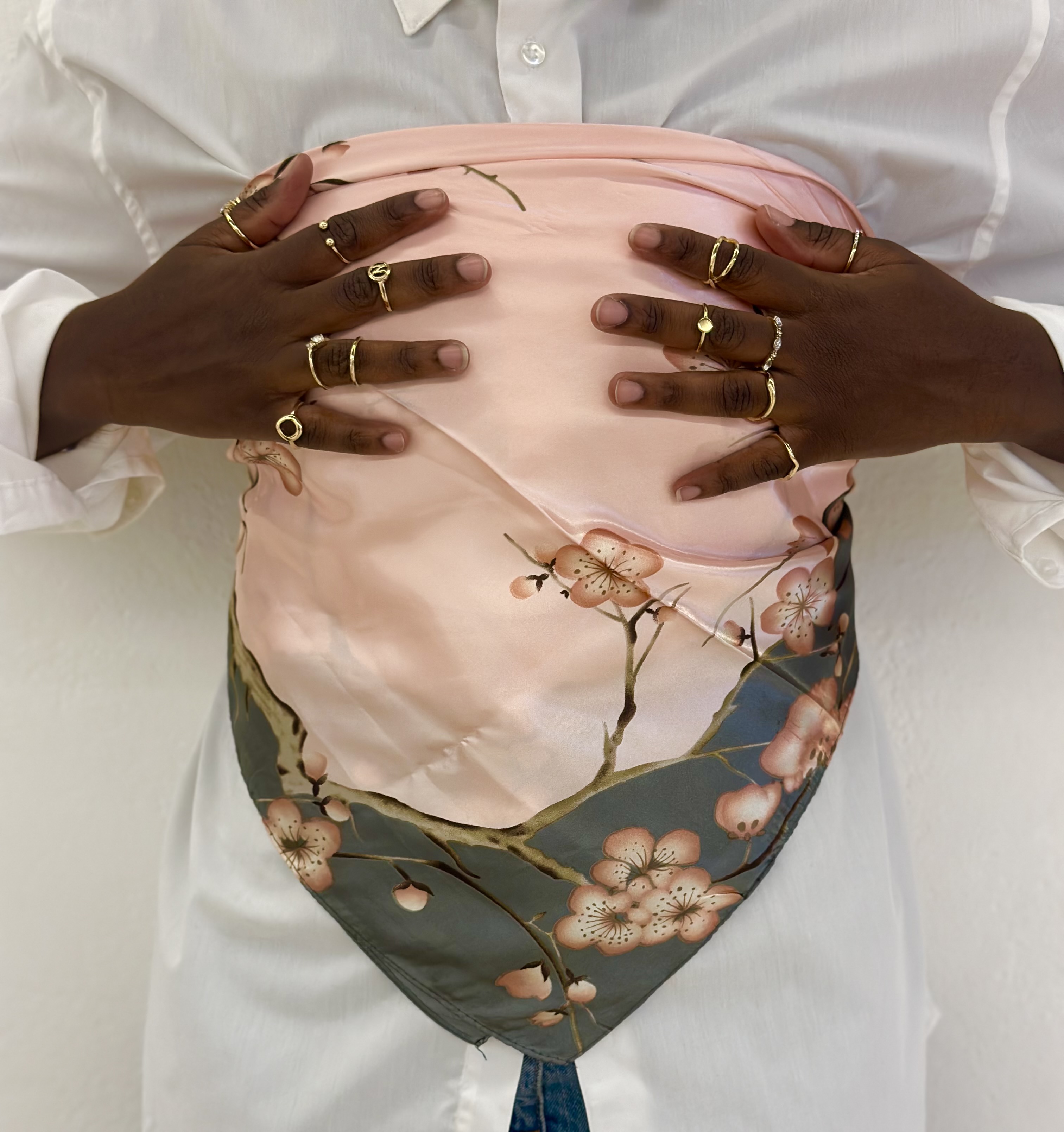 Carré de soie SAKURA