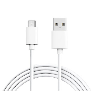 Cabo de Dados e Carregamento Branco USB - Micro USB