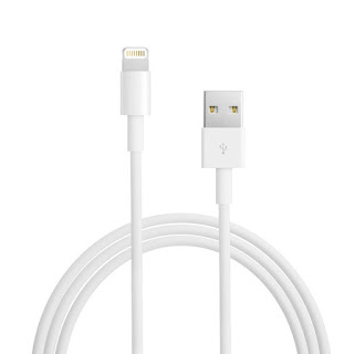 Cabo de Dados e Carregamento Branco USB - Lightning de iPhone