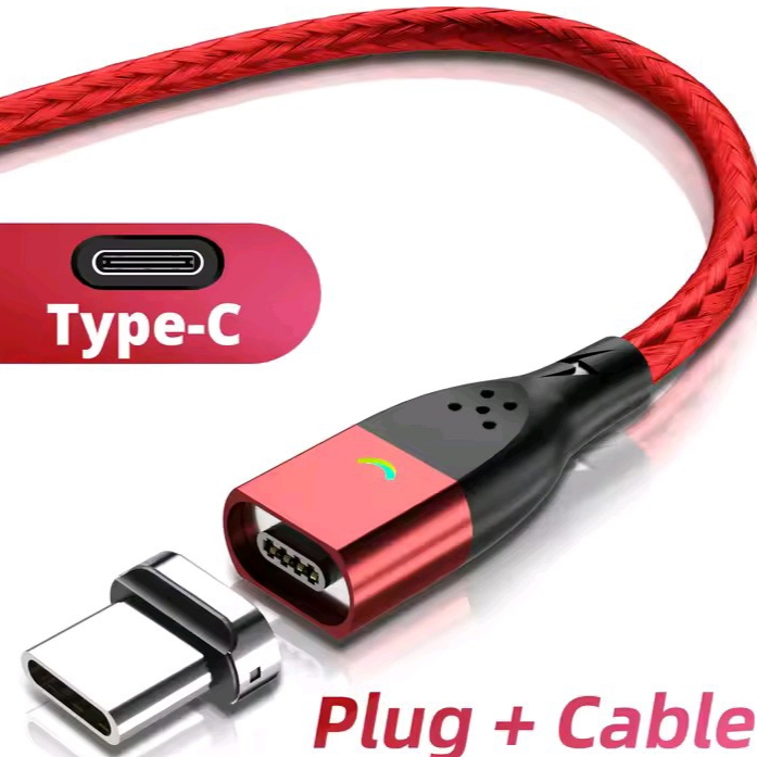 Cabo Magnético de Dados e Carregamento USB - Tipo C