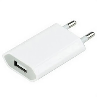 Adaptador de Carregamento Branco 1 USB