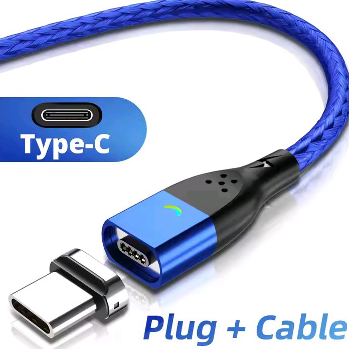 Cabo Magnético de Dados e Carregamento USB - Tipo C