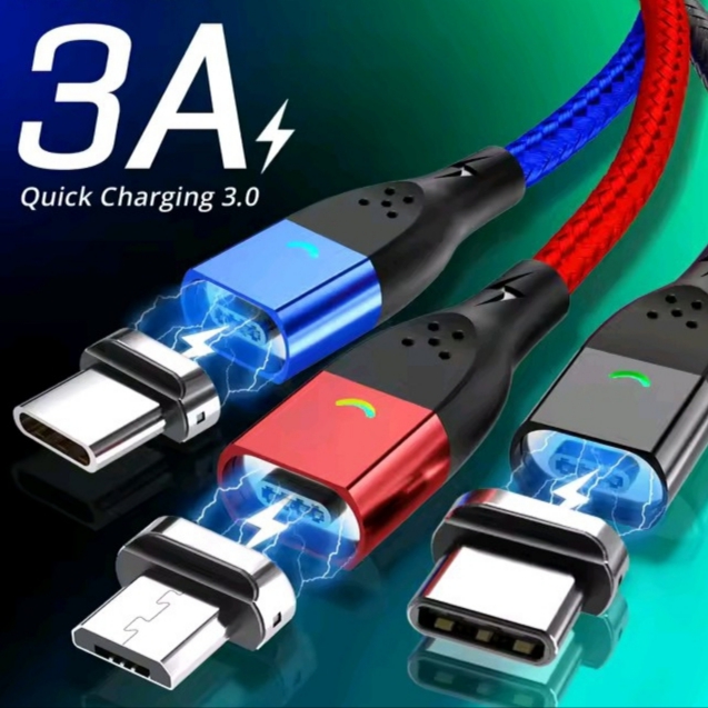 Cabo Magnético de Dados e Carregamento USB - Tipo C