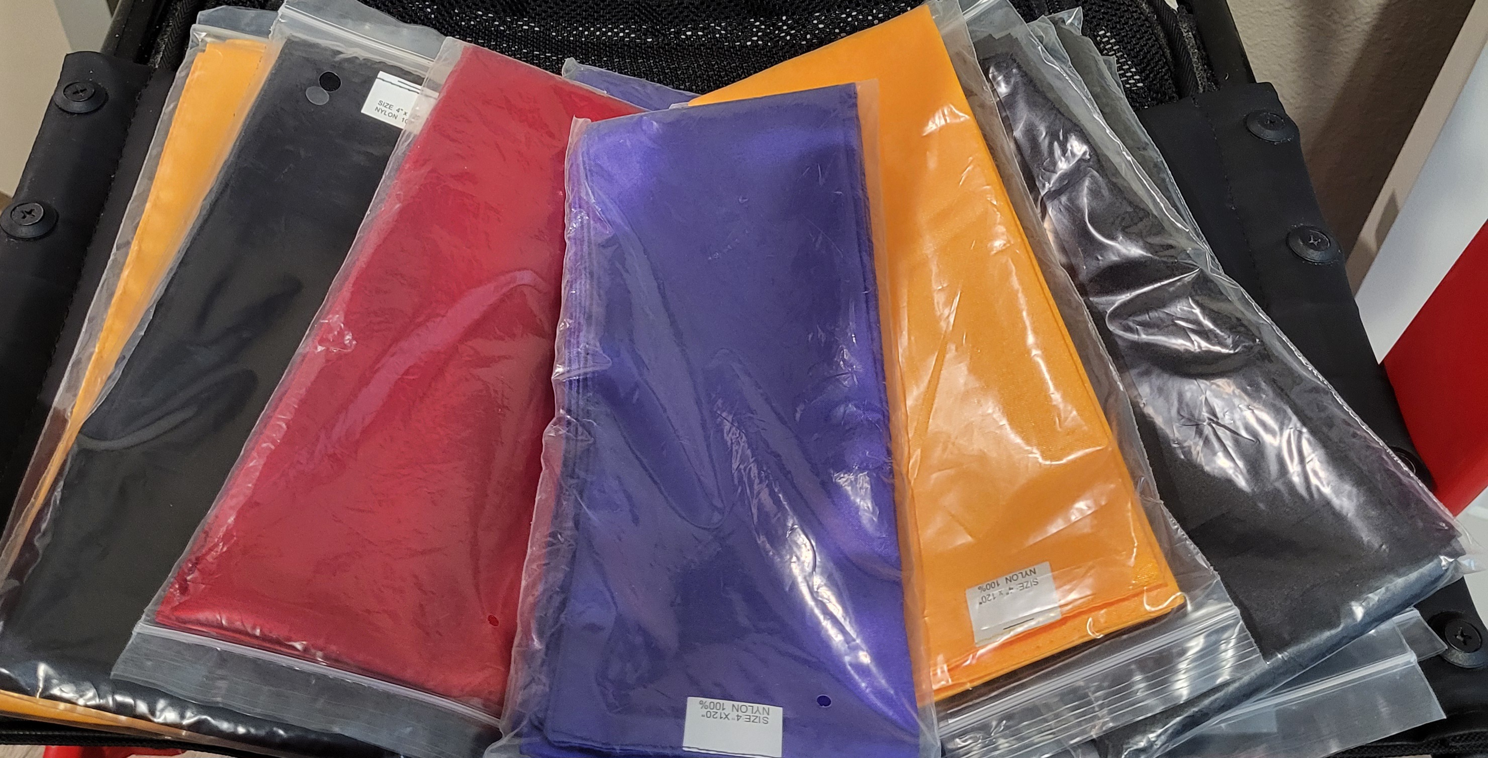 Kung Fu rank sashes - brand new in packages