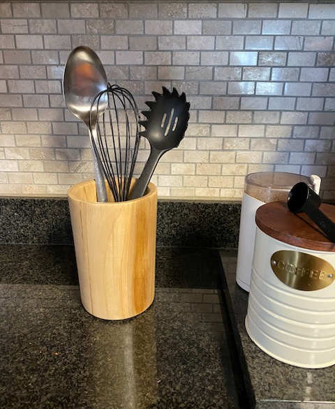 Wooden Utensil Holder