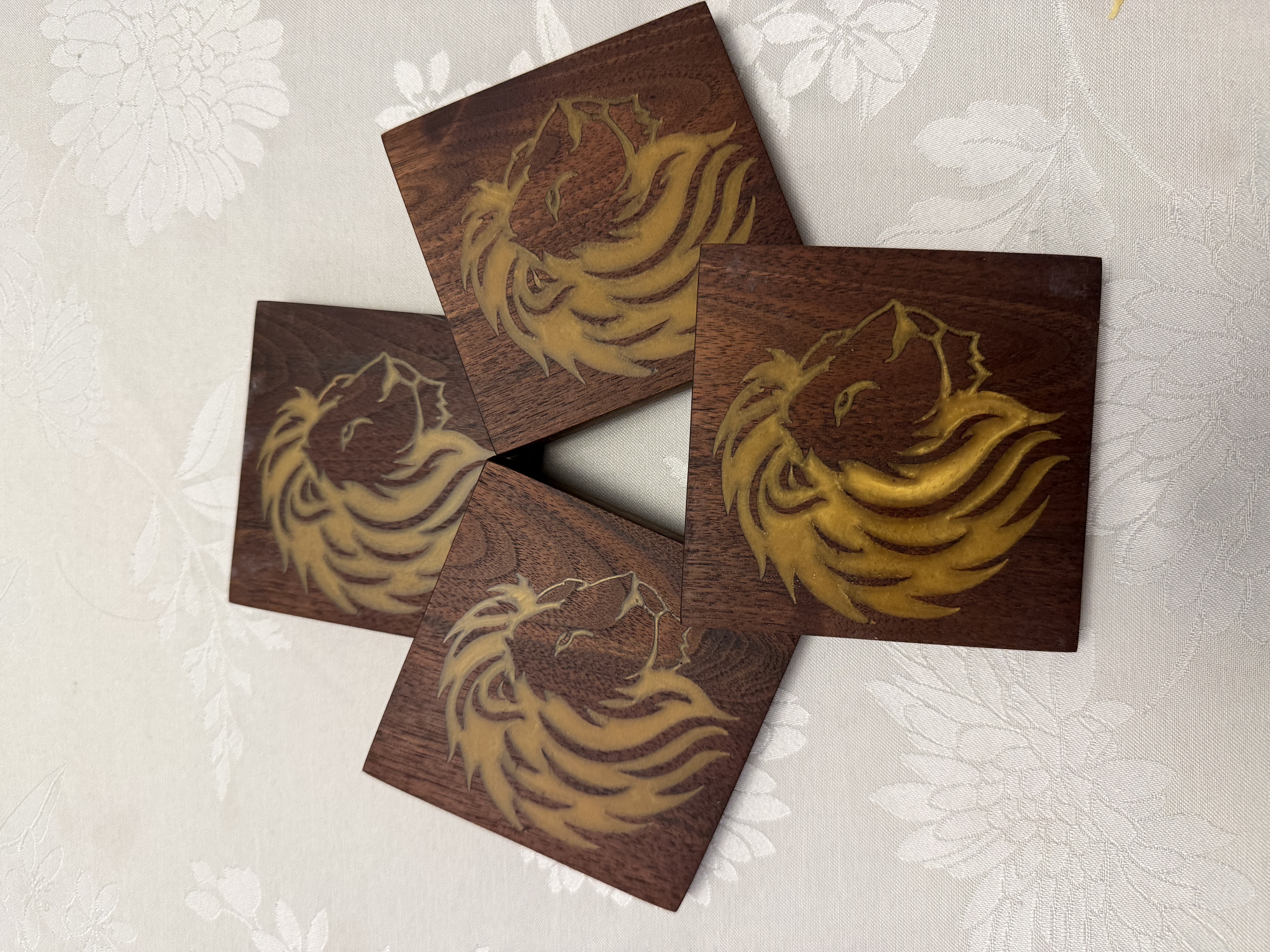 Regal Lion Premium Coaster Set