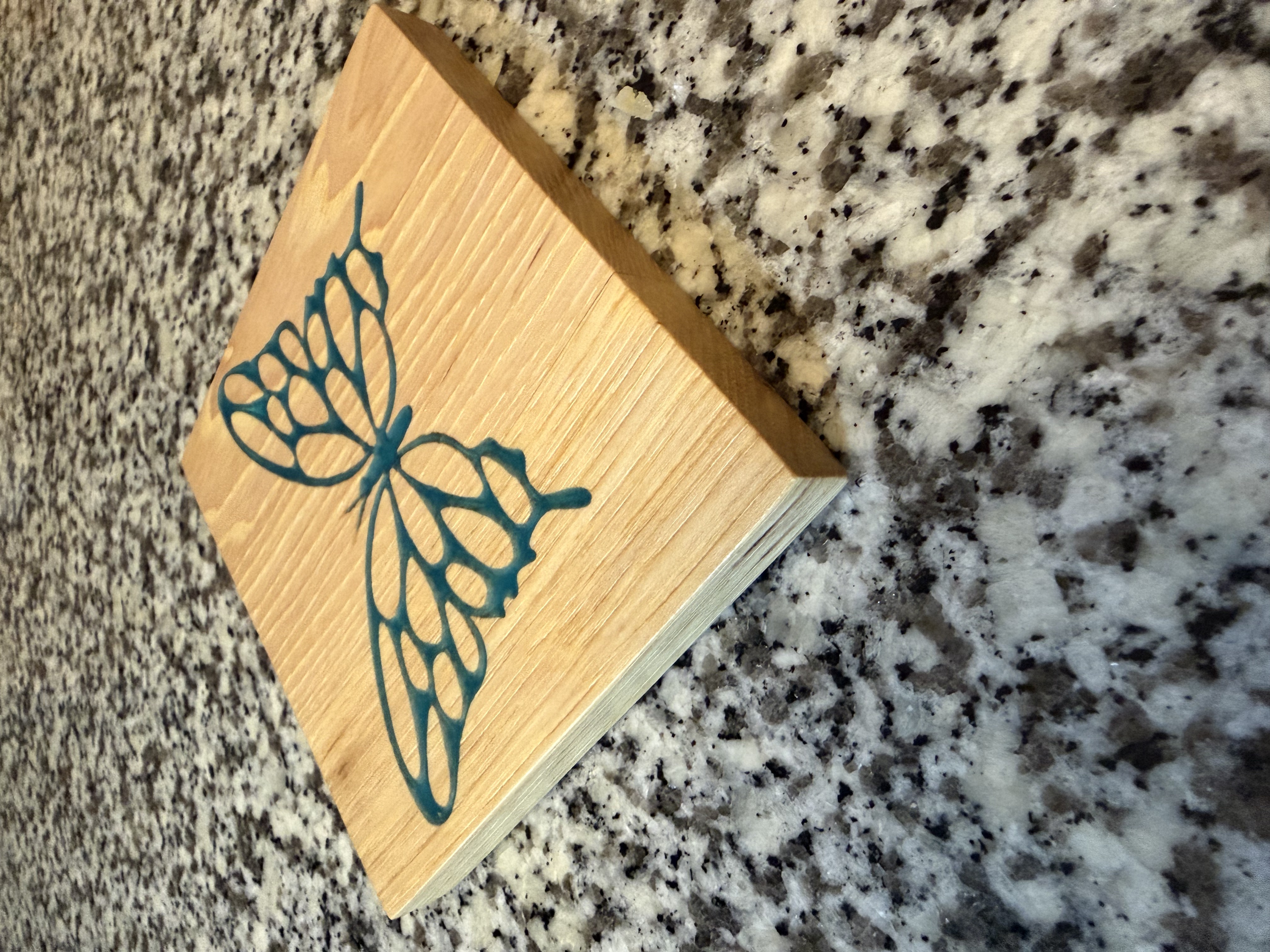 Blue Monarch Coaster Set