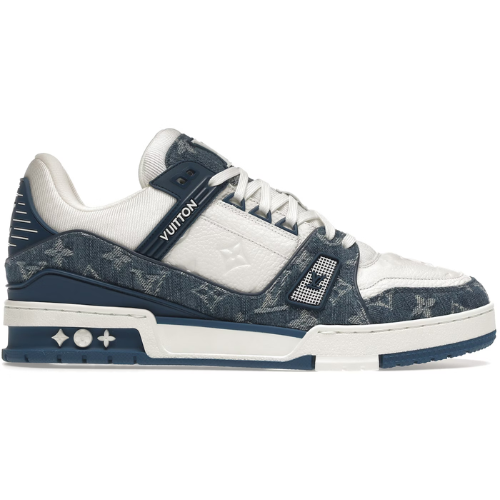 Louis Vuitton LV Trainer Monogram Denim White Blue