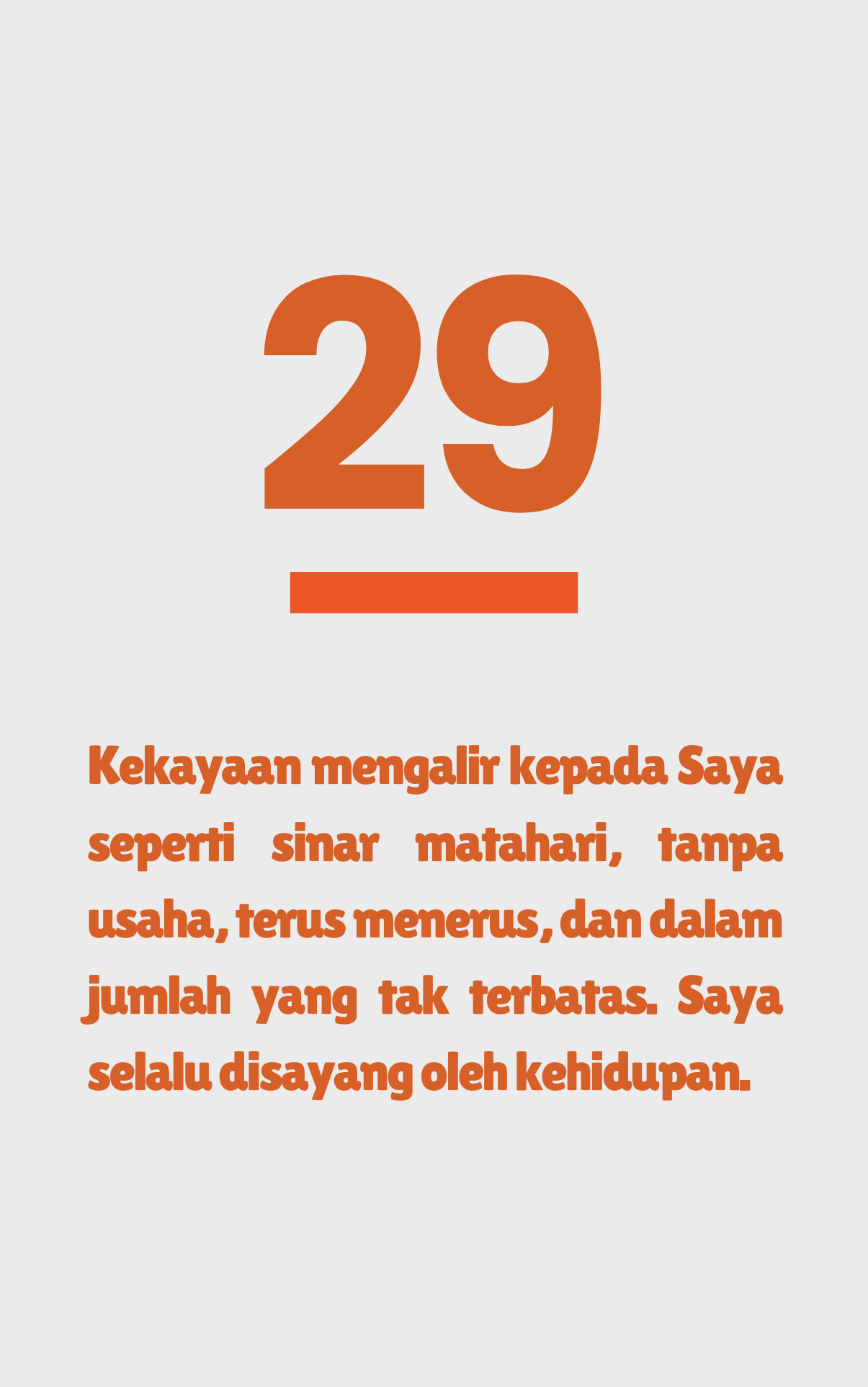 [DONASI] E-Calendar Eternal Abudance - Kalender Meja Afirmasi Kelimpahan Siap Cetak