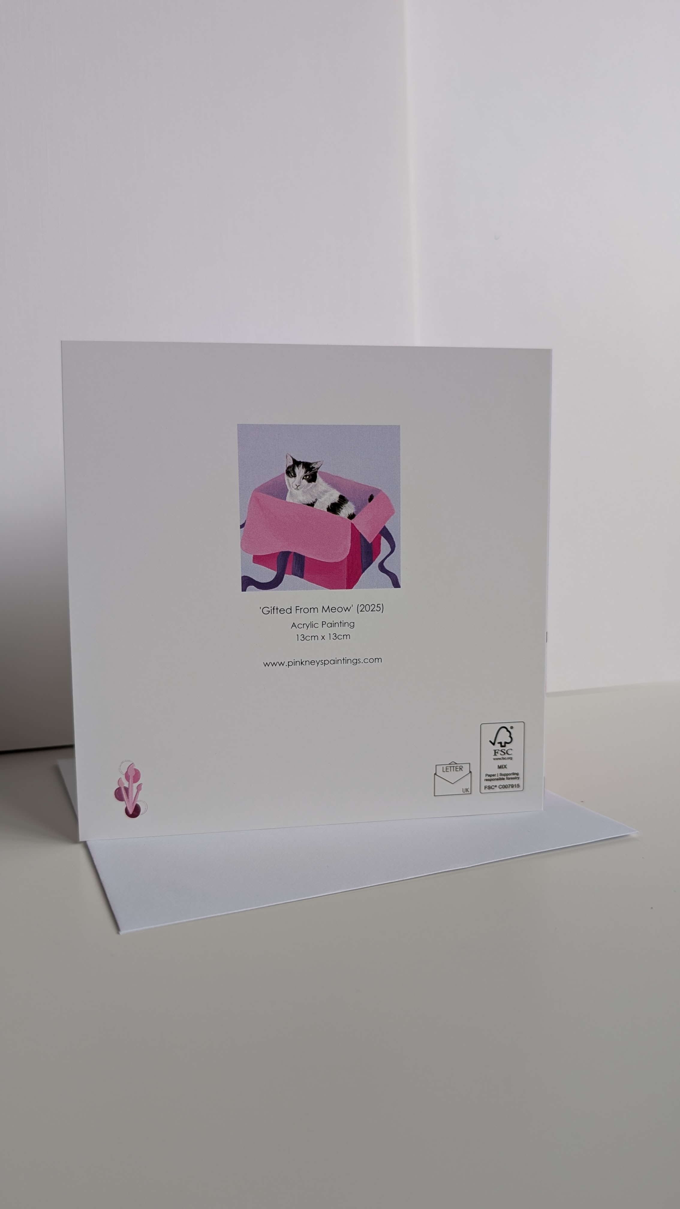 'Gifted From Meow' Christmas Card